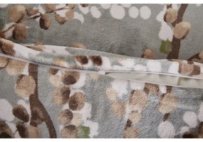 Set copripiumino e federa grigio in micropile per letto singolo 140x200 cm Branches – My House