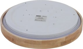 Brilagi - Lampada LED dimmerabile WOODROUND LED/30W/230V 3000-6000K Ø 40 cm + telecomando