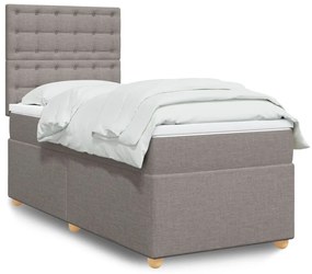 Giroletto A Molle Con Materasso Tortora 100x200 Cm İn Tessuto /