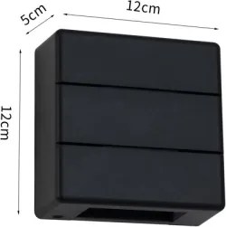 Immax 08520L - Applique da esterno a LED LUXLINE 6W/230V 3000K IP54 nero