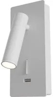 Applique Da Parete Interno Moderno Mirax Metallo Bianco Luce Led Integrato 3W