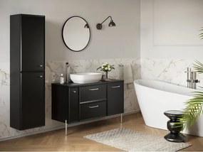 Cersanit S1022-007 - Pensile da bagno MILLE 20x45 cm nero opaco