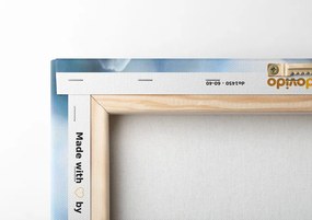 Quadro su tela – Fiore bianco di giglio su sfondo astratto