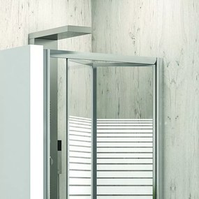 Porta doccia 95 cm a libro vetro serigrafato altezza 180cm KM4000S - KAMALU