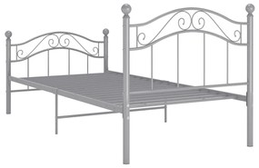 Giroletto grigio in metallo 90x200 cm