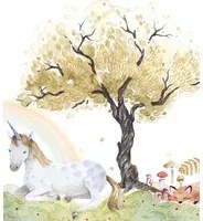 Rebel Walls Wandbild Unicorn Dream - Rainbow