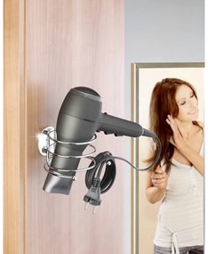 Gancio autoportante per asciugacapelli, capacità di carico fino a 40 kg Turbo-Loc - Wenko