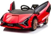 Macchina Elettrica per Bambini 12V con Licenza Lamborghini Sian FKP 37 Rossa