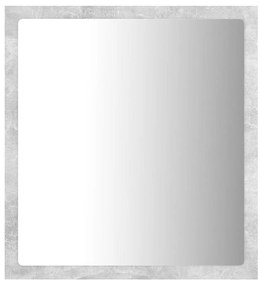 Specchio da bagno a led grigio 40x8,5x37 cm in acrilico