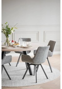 Set di sedie da pranzo grigia in imbottito 2 pz Norwell – Rowico