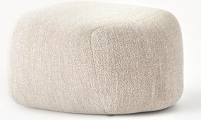 Pouf ovale in bouclé Wolke