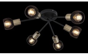 Globo 54028-6S - Lampadario fisso FIASTRA 6xE14/40W/230V