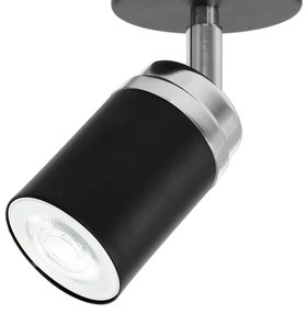 Faretto RENO 1xGU10/8W/230V nero/cromo