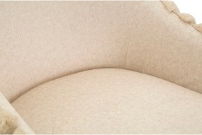 Set di sbagelli da bar color crema in imbottito con braccioli 2 pz (altezza della seduta 78 cm) Alaska – Mauro Ferretti