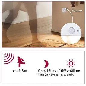Paulmann 93133 - LED/1,2W Illuminazione scale con sensore EDGE 230V bianco