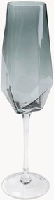 Set di 6 flute da champagne fatti a mano Diamond