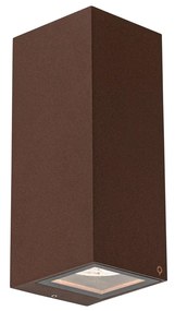 Applique da parete industriale ruggine marrone 2 luci AR70 IP54 - Baleno