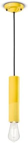 Sospensione cilindro stretto pi giallo limone c2500(gil)