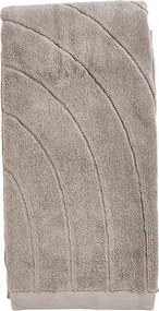 Asciugamano grigio in spugna di cotone 50x100 cm Time - Zone