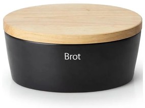 Continente C3730 - Portapane 13,5x30 cm nero/beige