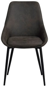 Sedie da pranzo grigio scuro in set di 2 Sierra - Rowico