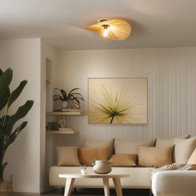 Brilagi - Lampadario a plafone LED CERIA BOHO 1xE27/40W/230V Ø 60 cm in rafia