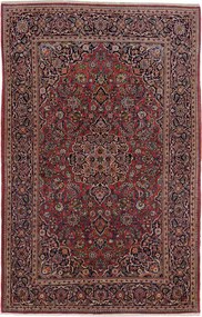 Kashan Tappeto persiano 210x140 Rosso (Iran) Annodato A Mano