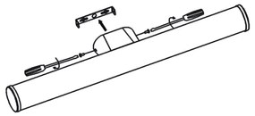 Top Light - Illuminazione a LED per specchi da bagno MADEIRA LED/8W/230V 40 cm IP44