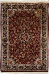 Isfahan Tappeto 280x200 Rosso (Indian) Annodato A Mano