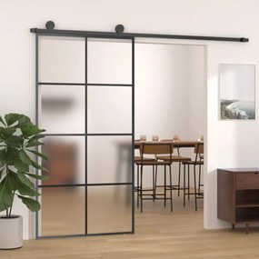 Porta Scorrevole Con Ferramenta 102,5x205cm Vetro Esg Alluminio /