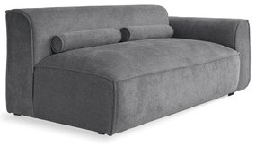 Divano componibile grigio (con penisola a destra) Flex Felix – Miuform