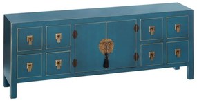 Cassettiera bassa blu 130x50,5 cm Oriente - Ixia