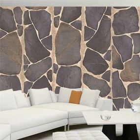 Fotomurale  Rock mosaic  Colore Marrone, Dimensioni e Misure 50x1000