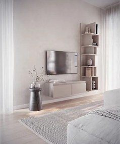 Mobile TV Sospeso 100 cm 2 Ante A Ribalta Tortora Lume