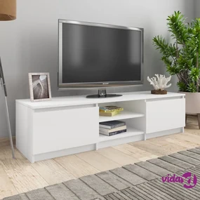 Mobile TV Industrial 180x36x56 Ferro E Legno Con Vani Mild