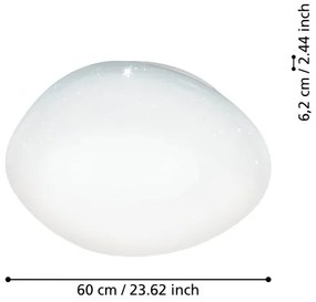 Eglo 900129 - Plafoniera dimmerabile LED RGBW SILERAS-Z LED/33W/230V