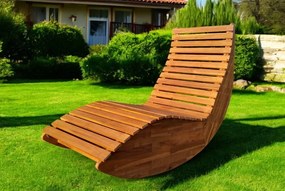 Lettino da giardino moderno in legno di acacia di Kanpur Garden Point