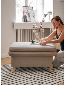 Poggiapiedi marrone chiaro Simon - Miuform