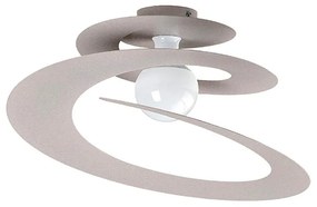 Plafoniera moderno Spirale Ø 50 cm ambrato IP20, 1XE27