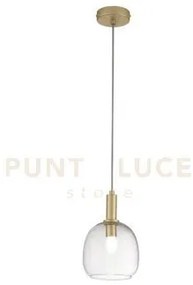 Lampadario a sospensione brandy oro 1 luce attacco e14 16x16x150cm ...