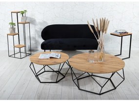 Portafiori 110x40 cm nero/marrone