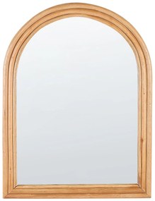 Specchio da parete rattan chiaro 60 x 80 cm ALAMEDA Beliani