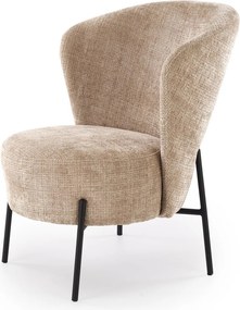 Poltrona CEZAR in tessuto Cremona – beige – 70x79x85 cm