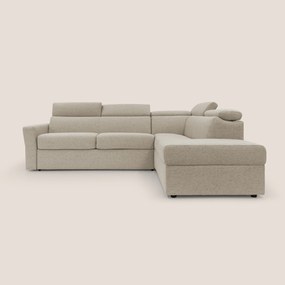 Avalon divano letto angolare con materasso H18 cm in tessuto impermeabile T03