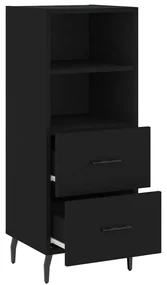 Credenza nero 34,5x34x90 cm in legno multistrato