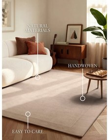 Tappeto beige in misto lana tessuto a mano 80x150 cm Kari – Villeroy&amp;Boch