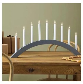 Markslöjd 705811 - Candeliere di Natale ATLE 9xE10/3W/230V grigio