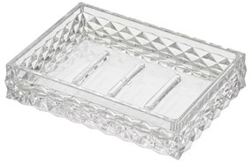 Porta Sapone Bianco Trasparente in Plastica