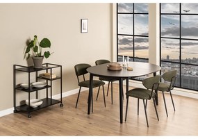 Tavolo da pranzo rotondo pieghevole con piano in rovere ø 115 cm Montreux - Actona