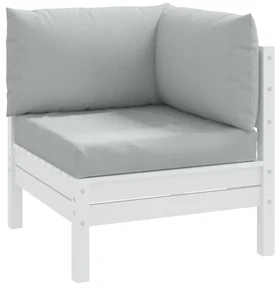 Cuscini Per Pallet 3 Pz Grigio Chiaro Mélange İn Tessuto /